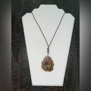 Agate Slice Necklace